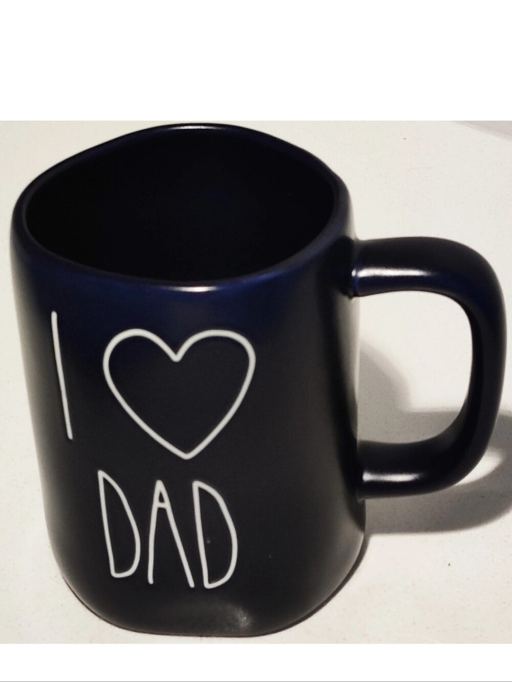 I Heart Dad Navy Ceramic Mug - Classic Father's Day Gift